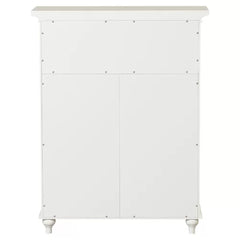 White Taryn 26.5'' W x 34'' H x 12.5'' D Free-Standing Bathroom Cabinet