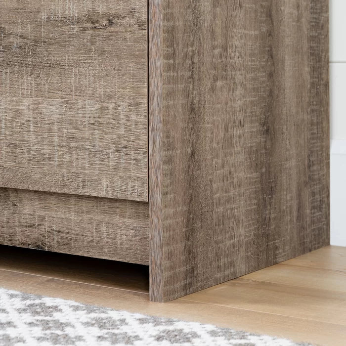 Weathered Oak Tassio 5 Drawer 29.75'' W Chest Easy Assembly