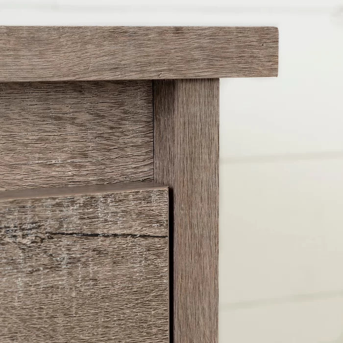 Weathered Oak Tassio 5 Drawer 29.75'' W Chest Easy Assembly