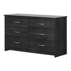 Gray Oak 6 Drawer 52'' W Double Dresser Great for Any Room, Perfect for Organize