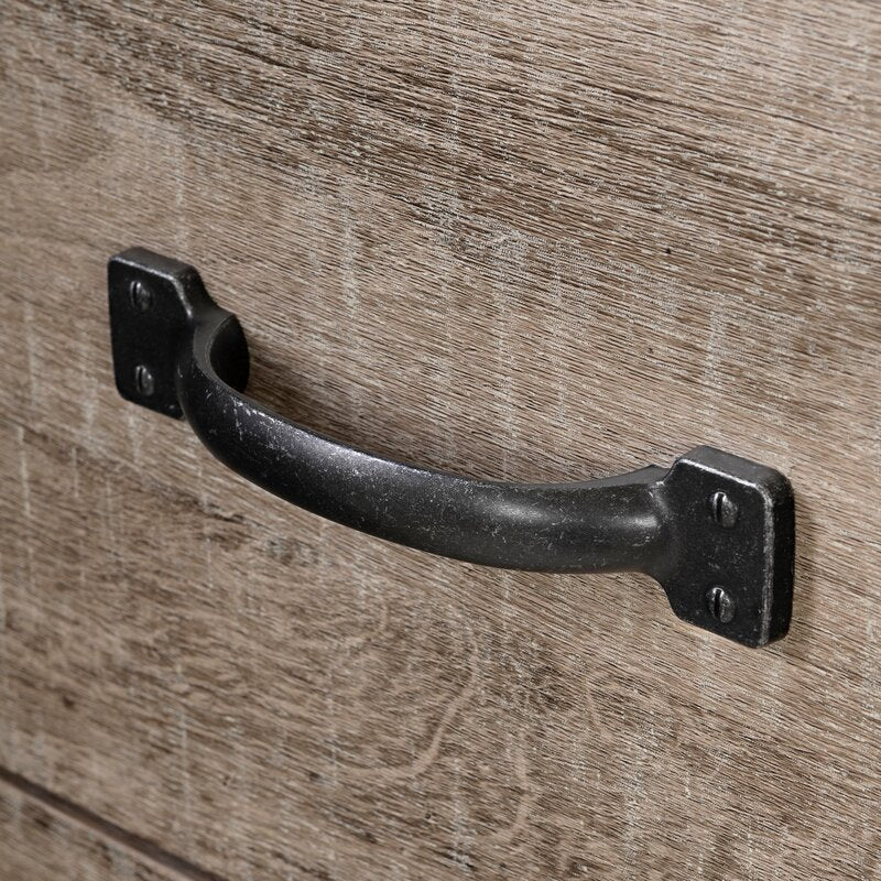 Weathered Oak 6 Drawer 52'' W Double Dresser Perfect for Organize