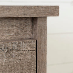 Weathered Oak 6 Drawer 52'' W Double Dresser Perfect for Organize