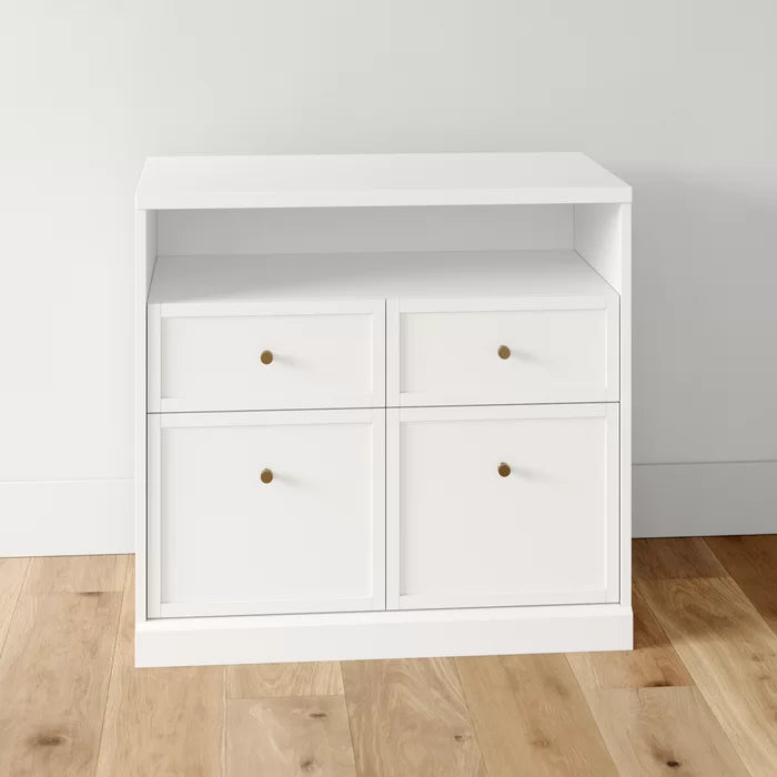 Solid Wood Teannan 30.12'' Tall Accent Cabinet Perfect Organize