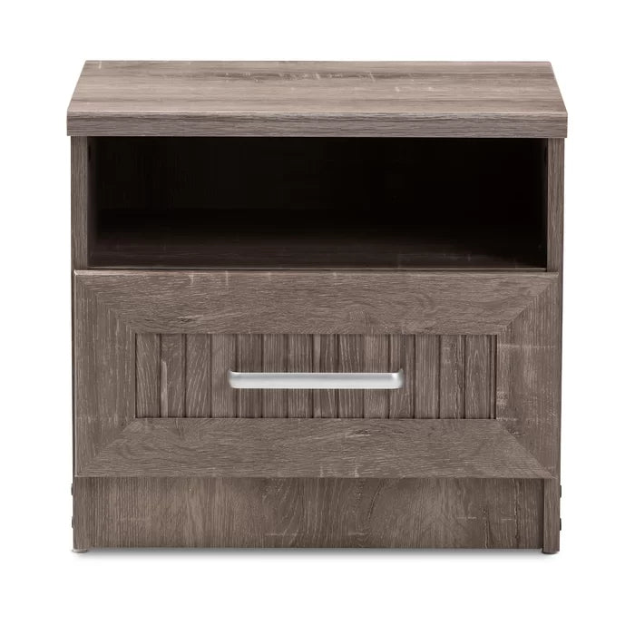 Teixeira 16.93'' Tall 1 - Drawer Nightstand in Oak Brown