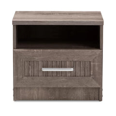 Teixeira 16.93'' Tall 1 - Drawer Nightstand in Oak Brown