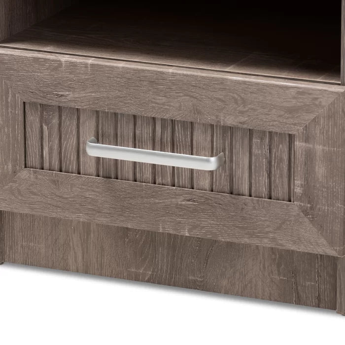 Teixeira 16.93'' Tall 1 - Drawer Nightstand in Oak Brown