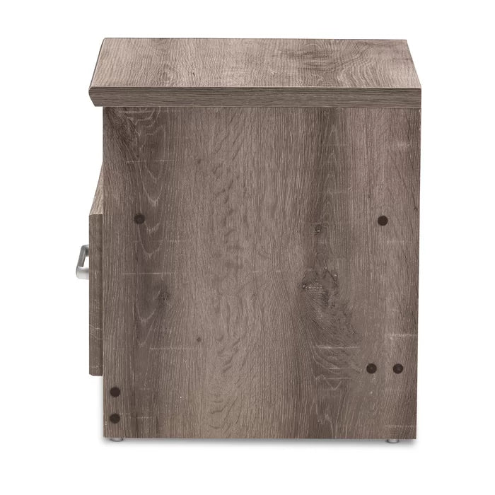 Teixeira 16.93'' Tall 1 - Drawer Nightstand in Oak Brown