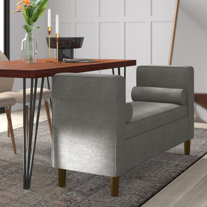 Telesphorus upholstered storage bench sale