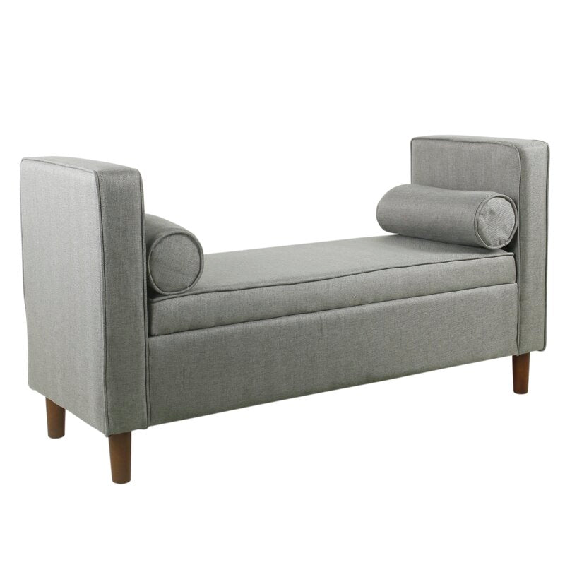 Telesphorus upholstered flip cheap top storage bench