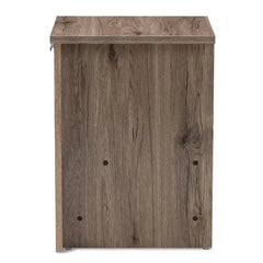 Tellier 21.65'' Tall 1 - Drawer Nightstand in Oak Brown Modern and Contemporary Design