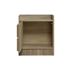 Natural Teri 18.5'' Tall Nightstand Rustic and Modern Design Perfect for Bedside