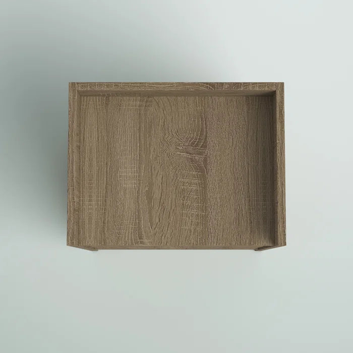 Natural Teri 18.5'' Tall Nightstand Rustic and Modern Design Perfect for Bedside
