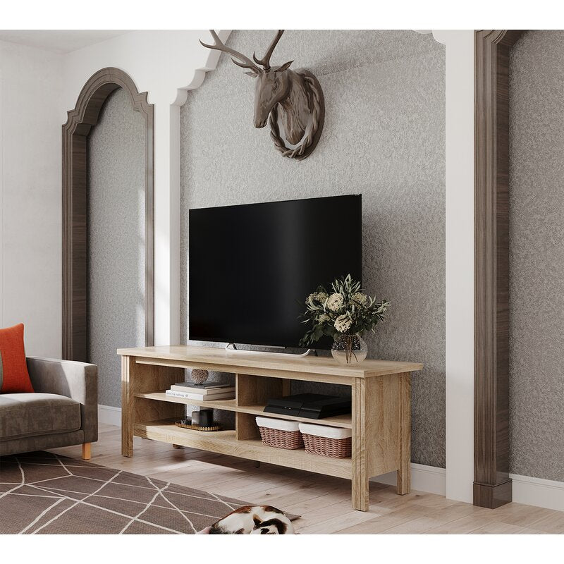 Oak Terraza TV Stand for TVs up to 65" Crafted from the Classic Finish