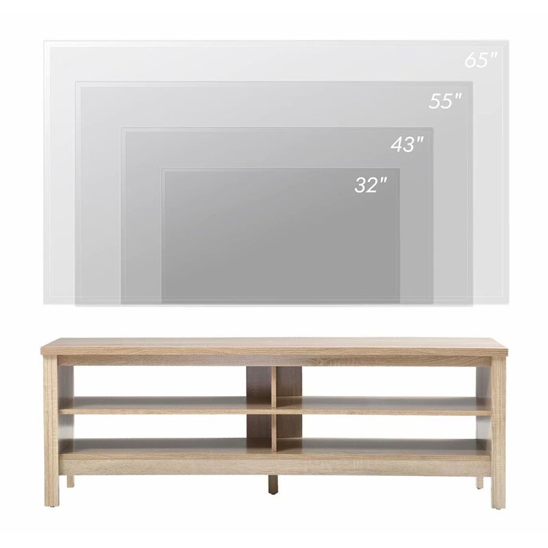 Oak Terraza TV Stand for TVs up to 65" Crafted from the Classic Finish