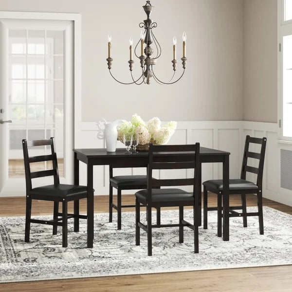Solid Wood Texel 4 - Person Beech Solid Wood Dining Set Perfect for Ding Room