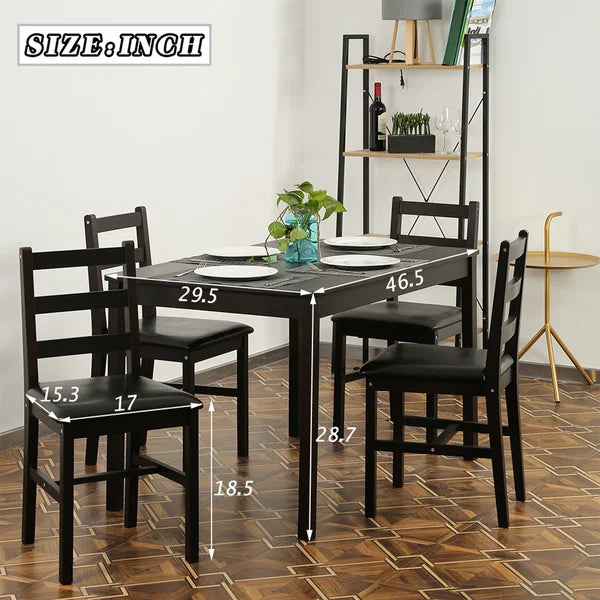 Solid Wood Texel 4 - Person Beech Solid Wood Dining Set Perfect for Ding Room