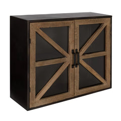 Thadine 19.75'' Tall Wood 2 - Door Accent Cabinet Wall-Mounted Storage Cabinet