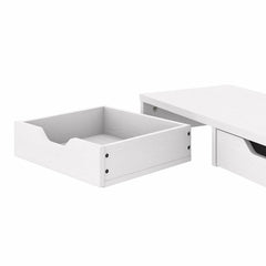Desktop Organizer with Drawers - Pure White Oak Handy Desktop Organize Addition to Any Work Space