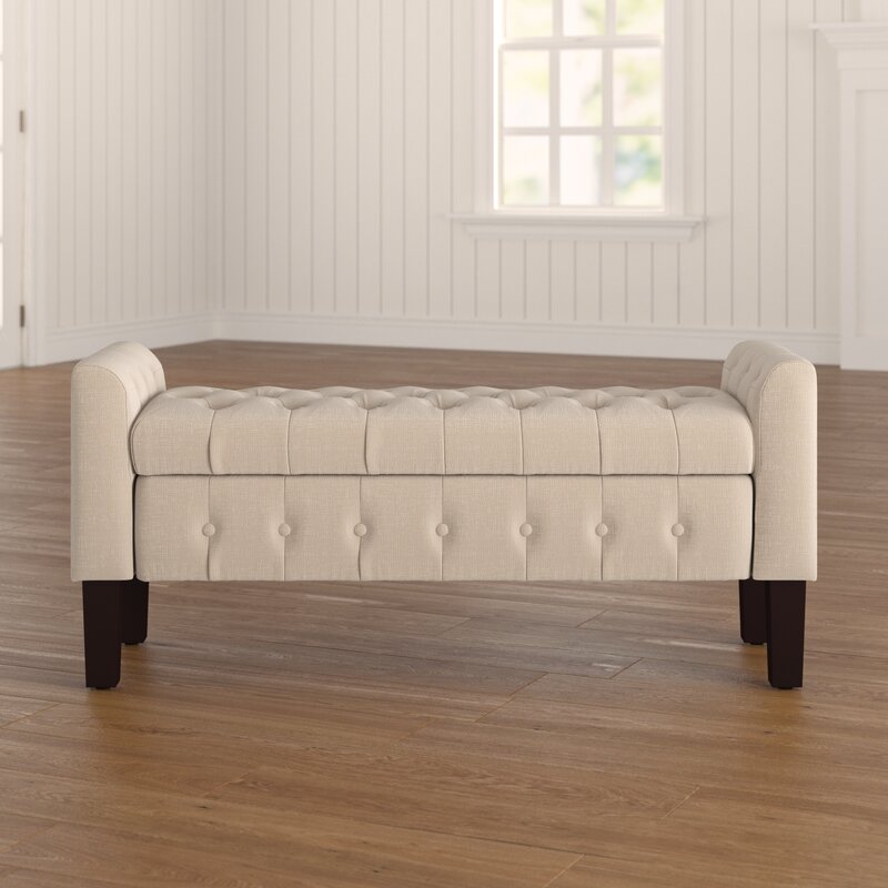 Throggs upholstered flip top on sale storage bench charlton home upholstery