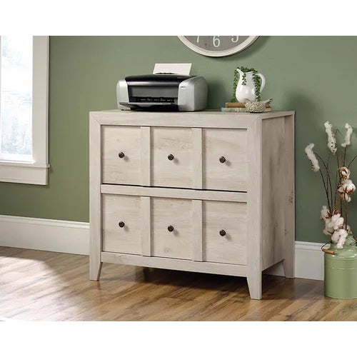 Thursa 36'' Wide 2 -Drawer Lateral Filing Cabinet Features a Large Lower Drawer