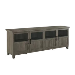 Slate Gray Timpson TV Stand for TVs up to 80'' Cable Management Adjustable Shelves