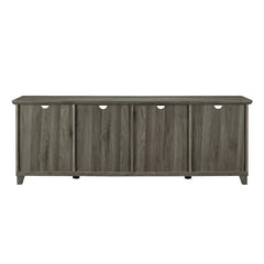 Slate Gray Timpson TV Stand for TVs up to 80'' Cable Management Adjustable Shelves