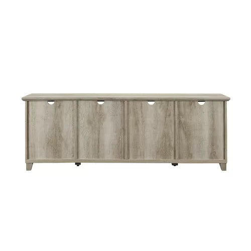 White Oak Timpson TV Stand for TVs up to 80 Eye-Catching Focal Point in your Living Room Entryway