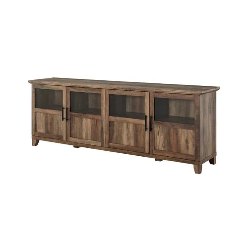 Rustic Oak Timpson TV Stand for TVs up to 80 Eye-Catching Focal Point in your Living Room, Entryway