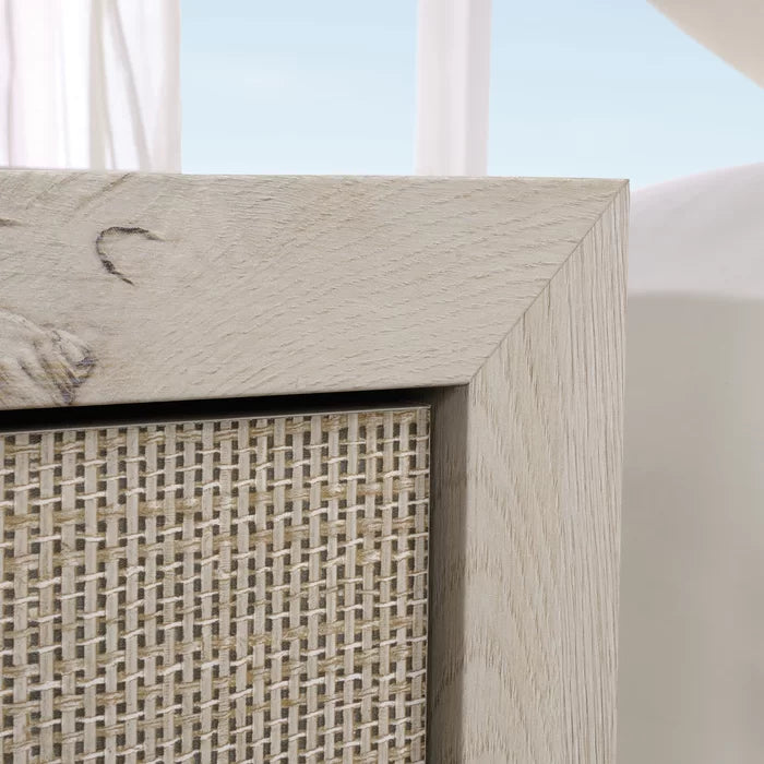 Tisdall 25.83'' Tall 1 - Drawer Nightstand in Chalked Chestnut