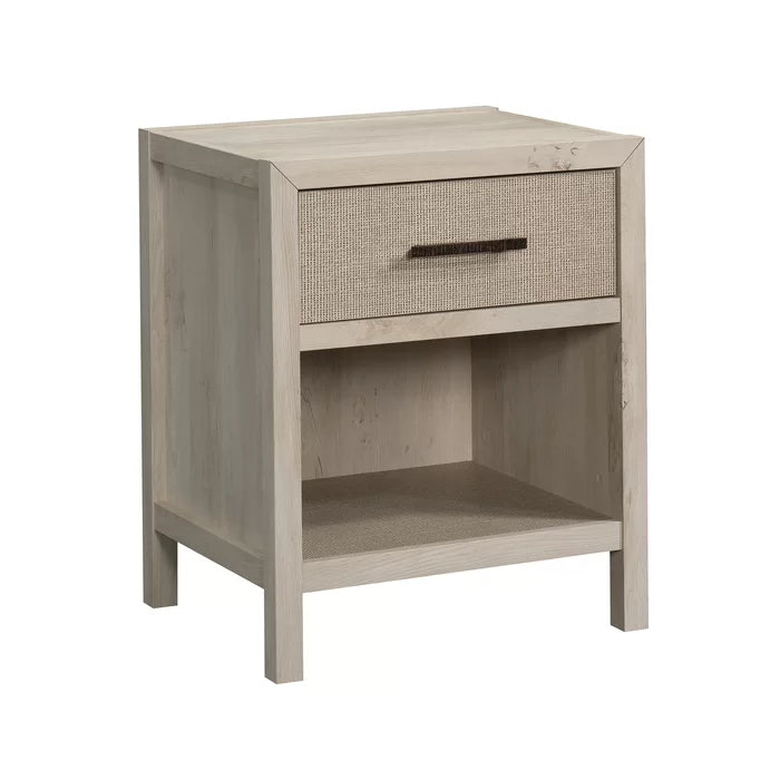 Tisdall 25.83'' Tall 1 - Drawer Nightstand in Chalked Chestnut