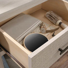 Tisdall 25.83'' Tall 1 - Drawer Nightstand in Chalked Chestnut