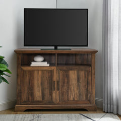 Rustic Oak Tomball Corner TV Stand for TVs up to 48"