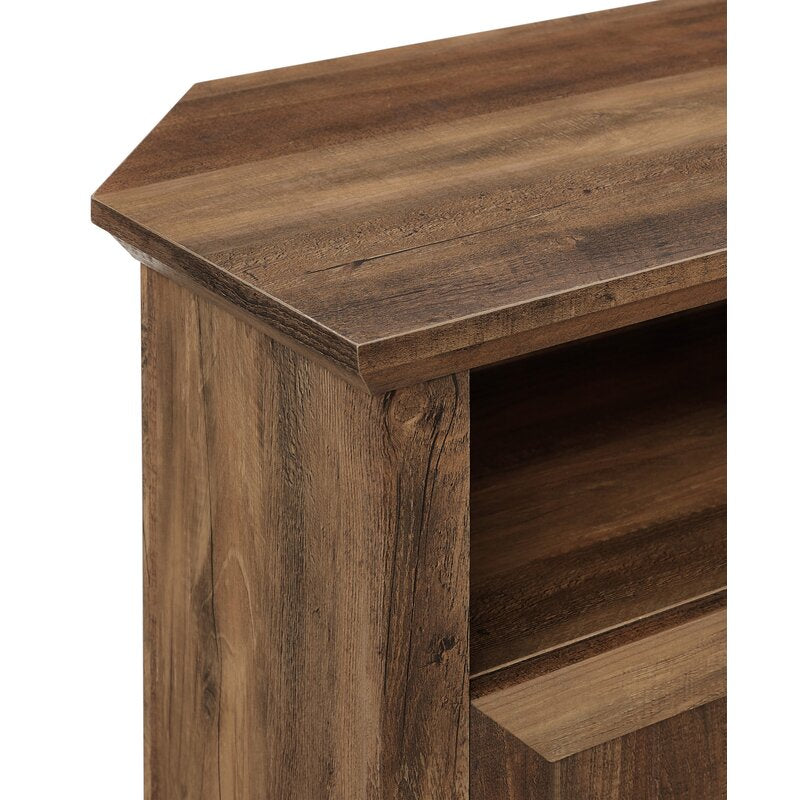 Rustic Oak Tomball Corner TV Stand for TVs up to 48"