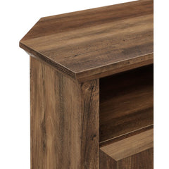 Tomball Corner TV Stand for TVs up to 48" Rustic Oak Wood Grain Finish