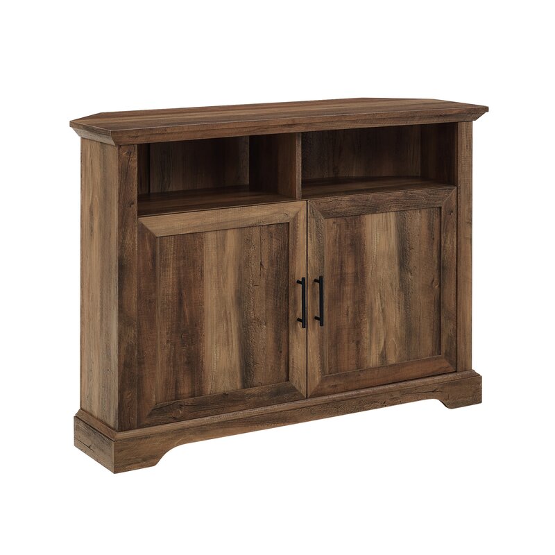 Rustic Oak Tomball Corner TV Stand for TVs up to 48"