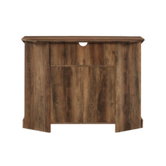 1 - Rustic Oak Tomball Corner TV Stand for TVs up to 48" Convenient choice for small space living.