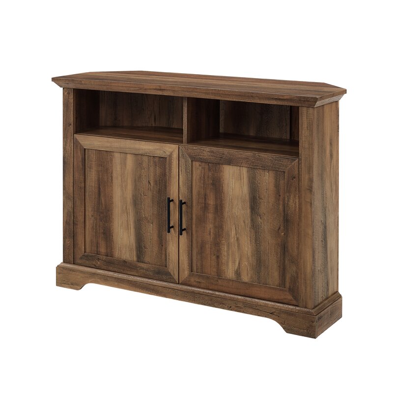 Rustic Oak Tomball Corner TV Stand for TVs up to 48"