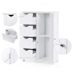 Torr 21.7'' W x 31.9'' H x 11.8'' D Free-Standing Bathroom Cabinet Crafted of High Strength Fiberboard