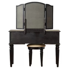 Black Torrance 43'' Wide Vanity Set with Stool and Mirror