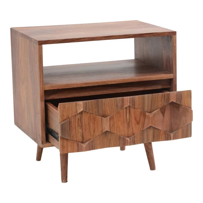 Traverse 22'' Tall 1 - Drawer Solid Wood Bachelor's Chest in Natural
