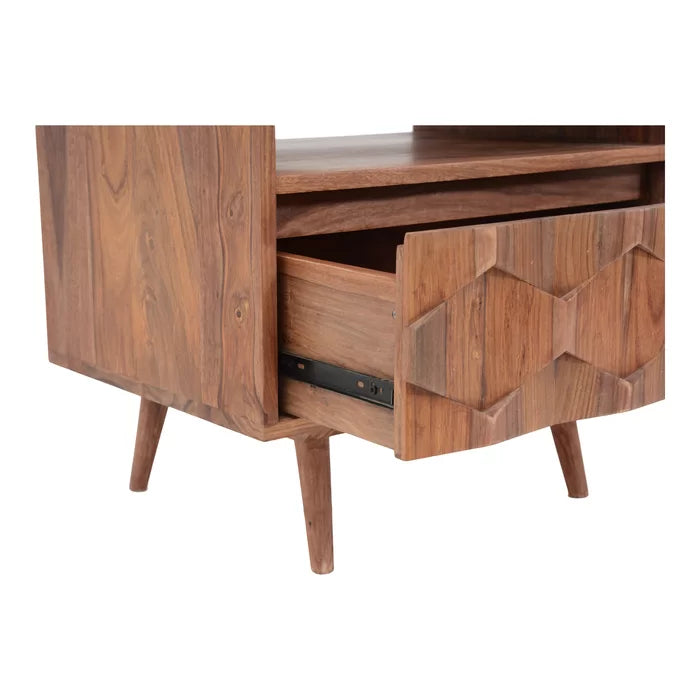 Traverse 22'' Tall 1 - Drawer Solid Wood Bachelor's Chest in Natural