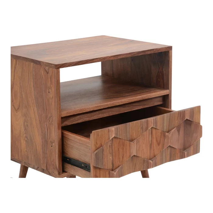 Traverse 22'' Tall 1 - Drawer Solid Wood Bachelor's Chest in Natural