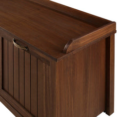 Walnut Tray Top Grooved Drop Down 10 Pair Shoe Storage Cabinet
