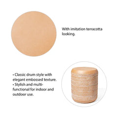 Truce 18.5'' Tall Concrete Garden Stool Very Elegant and Full of Vintage Charm