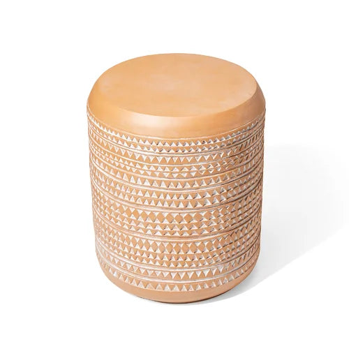 Truce 18.5'' Tall Concrete Garden Stool Very Elegant and Full of Vintage Charm