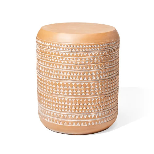 Truce 18.5'' Tall Concrete Garden Stool Very Elegant and Full of Vintage Charm