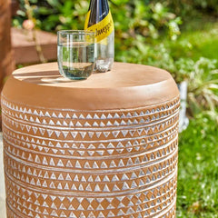 Truce 18.5'' Tall Concrete Garden Stool Very Elegant and Full of Vintage Charm