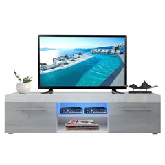 Gray/White Truffi TV Stand for TVs up to 58" LED Tv Stand