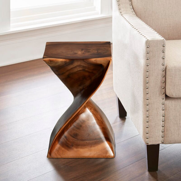 Trumbull 18'' Tall Solid Wood Tree Stump Furniture End Table