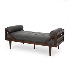 Tufted Armless Lounge Contemporary Addition to your Living Room Space Two-Armed Chaise Lounge is the Perfect Spot to Stretch Out in Relaxation